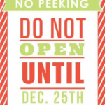 Cute Do Not Open Until Christmas Tag Zoggin Christmas Tag