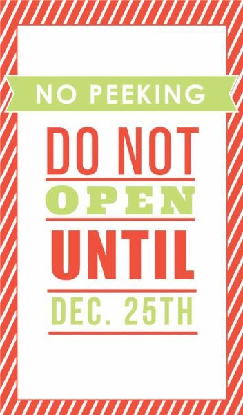 Cute Do Not Open Until Christmas Tag Zoggin Christmas Tag 