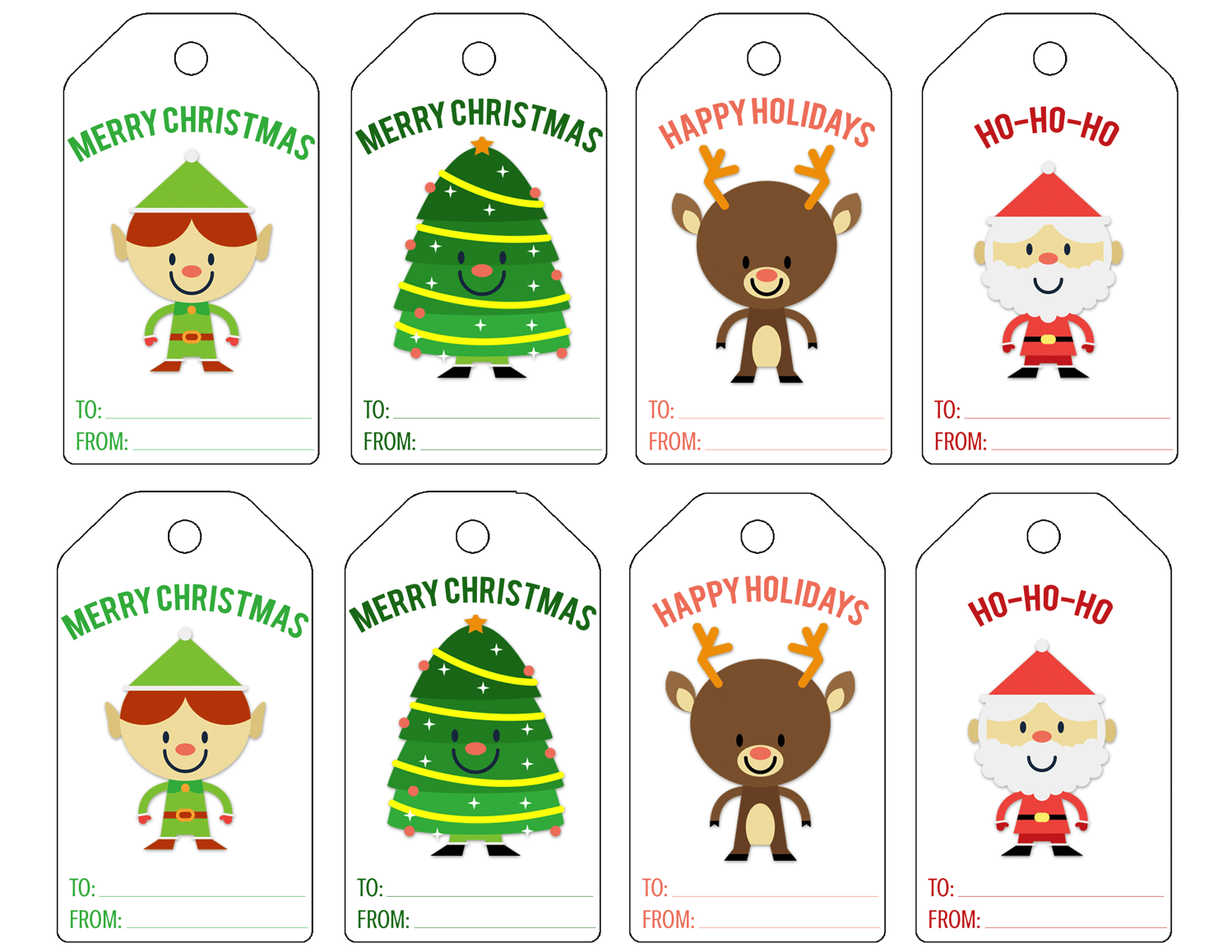 F free Editable Christmas Gift Tags Pdf Template Printable