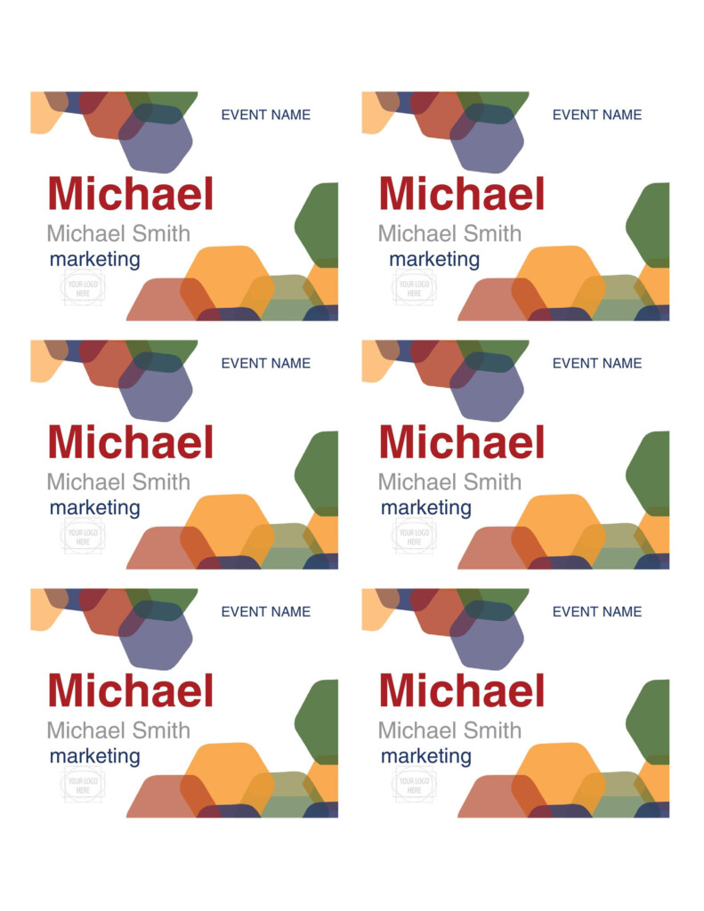 47 Free Name Tag Badge Templates TemplateLab