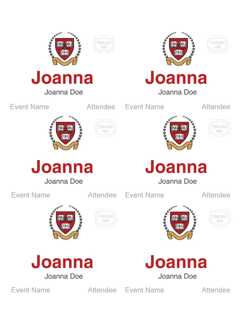 47 Free Name Tag Badge Templates TemplateLab