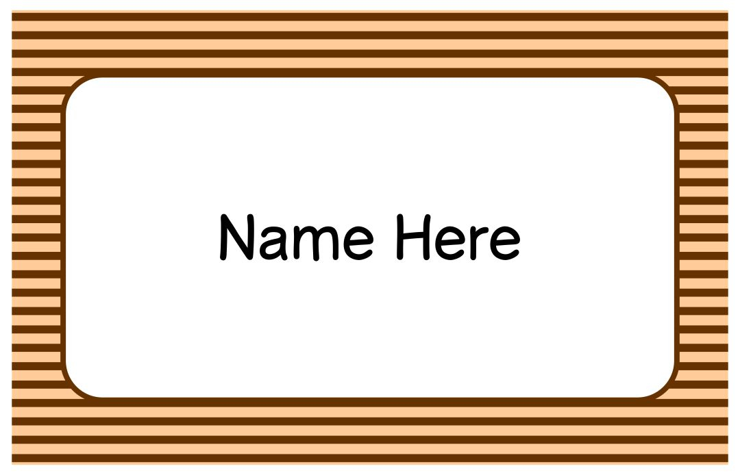 9 Best Printable Name Badge Designs Printablee