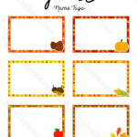 Printable Fall Name Tags Classroom Name Tags Cubby Name Tags Fall