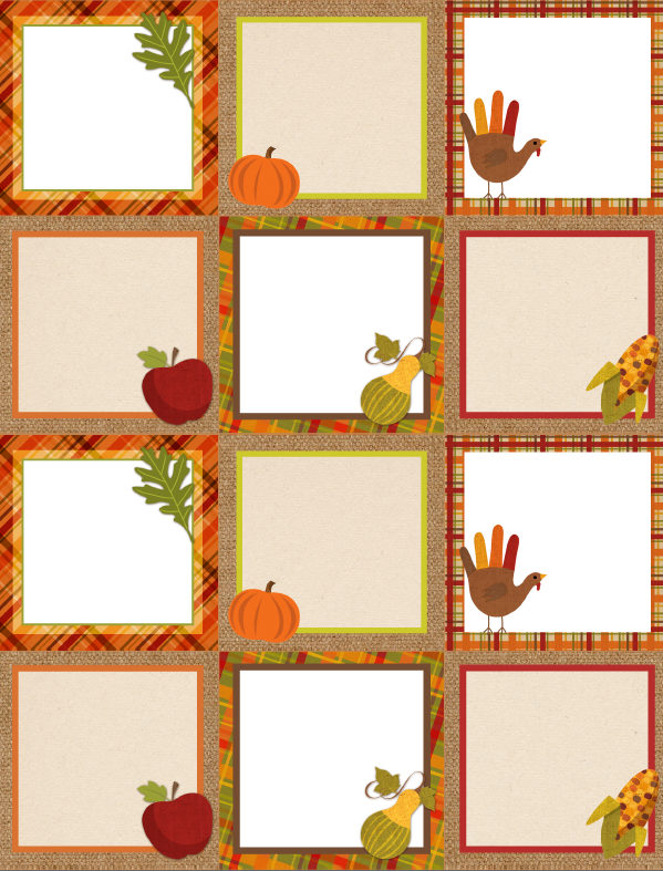 Free Printable Fall Cubby Tags