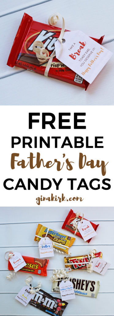 Free Printable Candy Tags For Father s Day