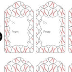 Baseball Pattern Gift Tags Printable Treats