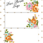 Labels Pretty Floral VintageTags Labels Printables Free Flower