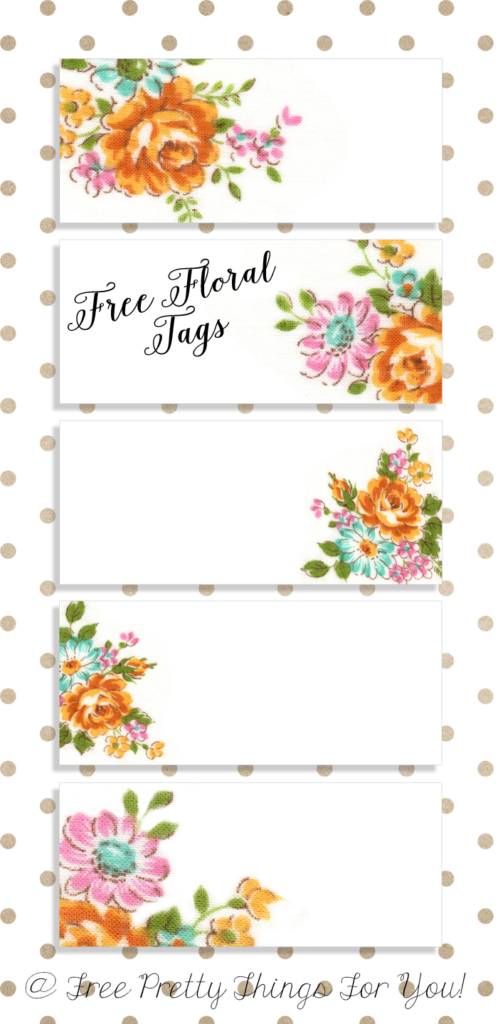 Labels Pretty Floral VintageTags Labels Printables Free Flower 
