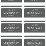 I Will Be A Missionary Now Lds Primary Teaching Sharing Time