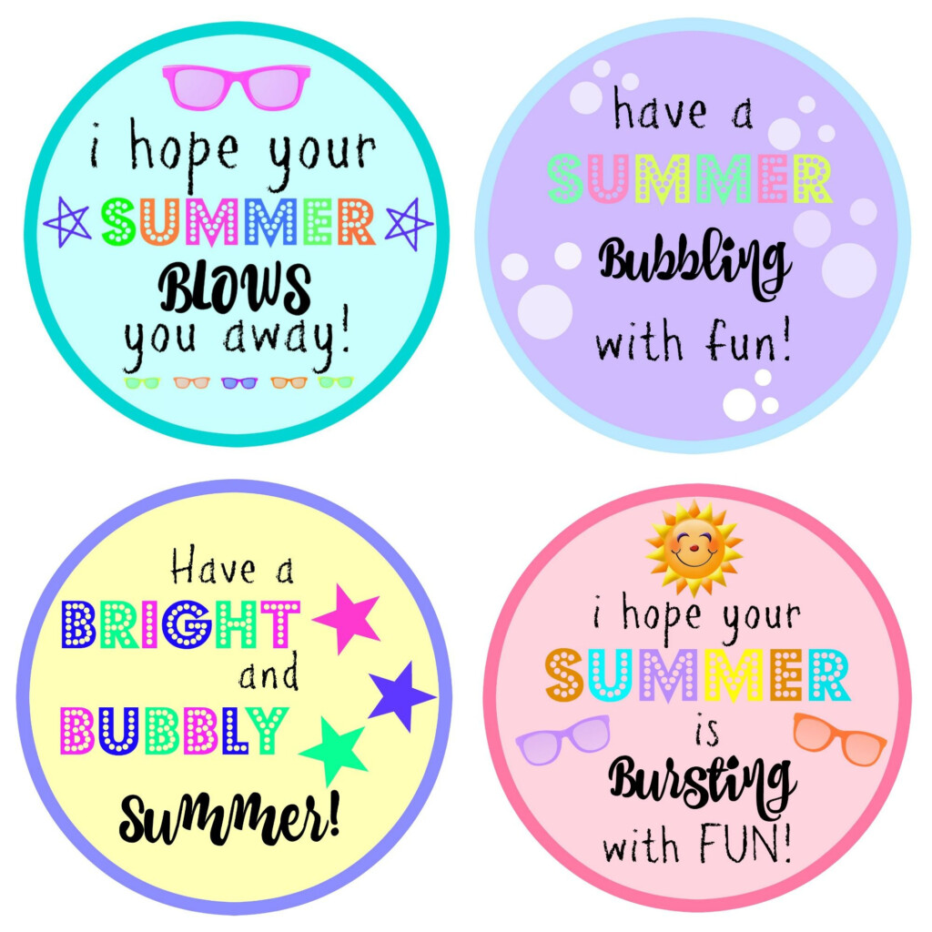 End Of Year Gift Bubbles With FREE Printable Student Gifts End Of 