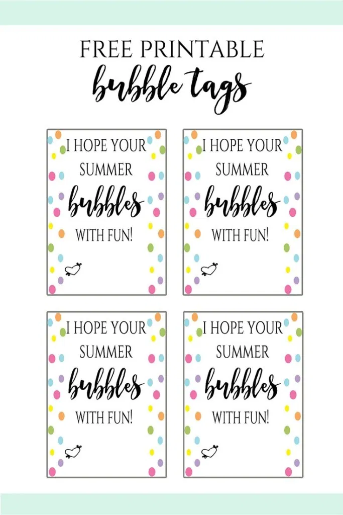 End Of The Year Bubble Tags Leah With Love Student Gift Tags