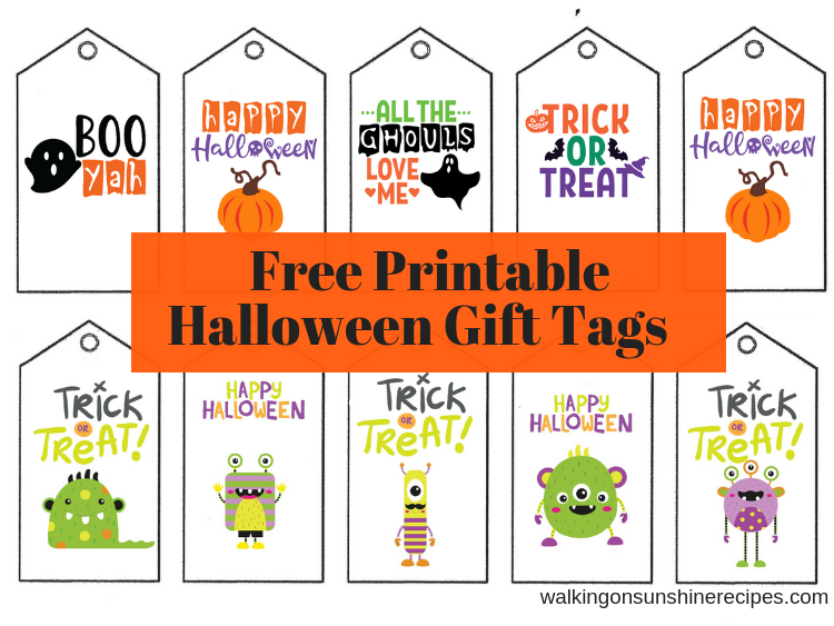 Printable Halloween Gift Tags Halloween Gift Tags Halloween 