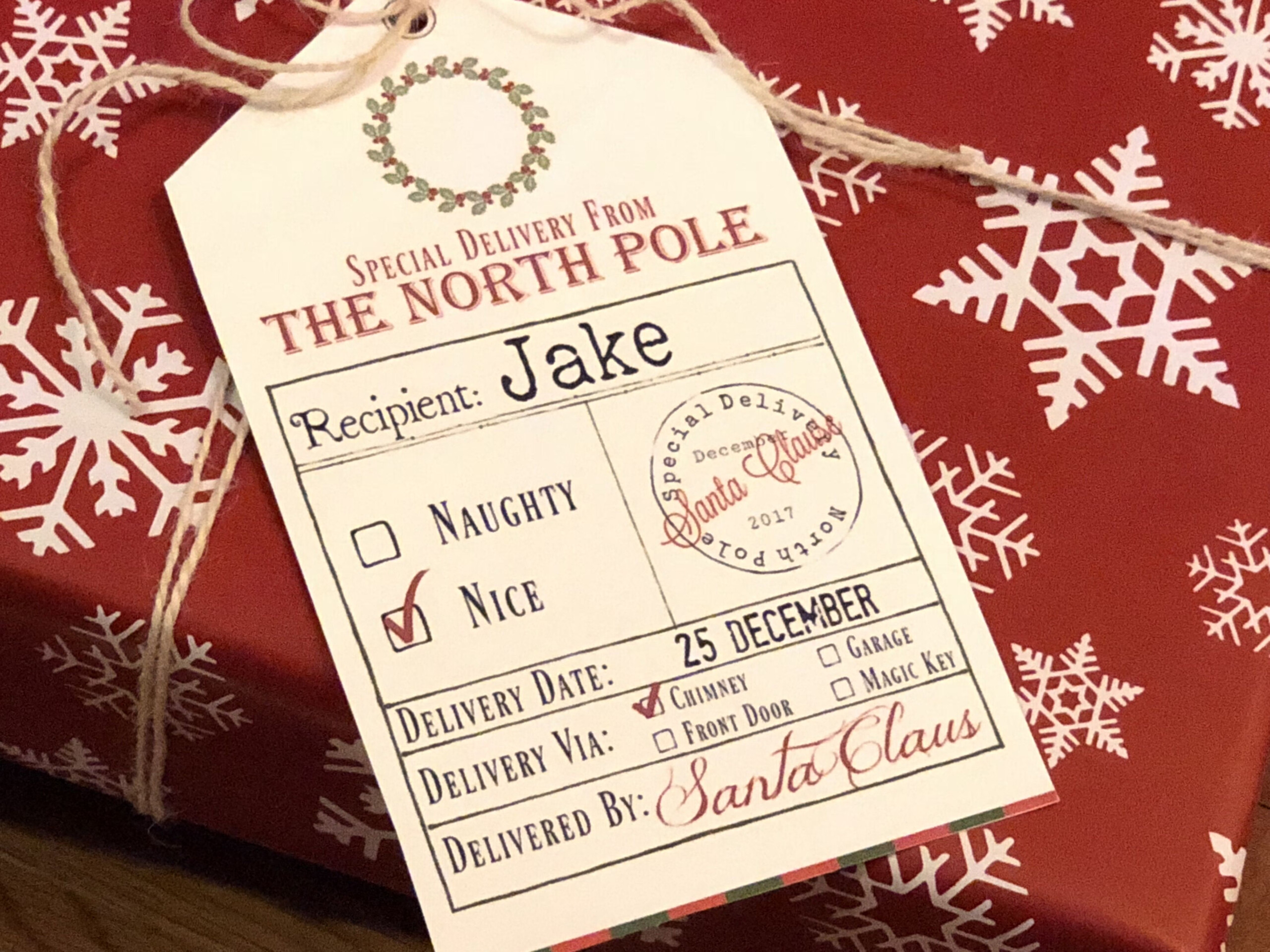 Free Printable Santa Gift Tags Christmas Gift Tags Printable Free