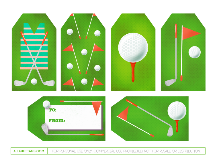 Golf Gift Tags