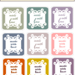 Free Printable Made with love Tags Ausdruckbare Ettiketten Freebie