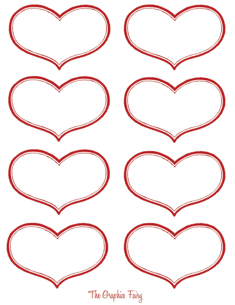 Vintage Valentine Printable Antique Heart Labels The Graphics Fairy