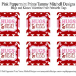 FREEBIE Hugs And Kisses Valentine Free Printable Tag Card Entertain
