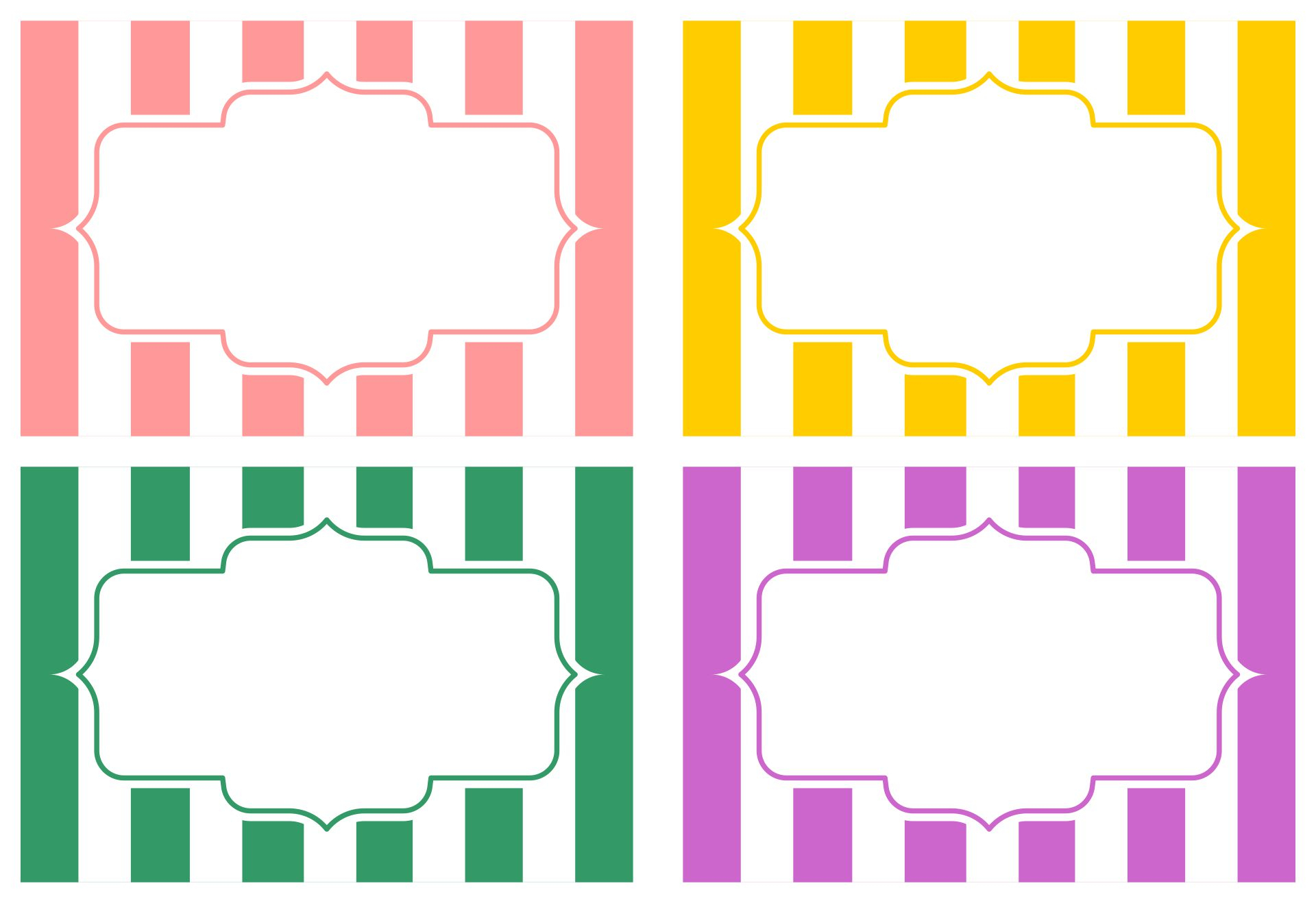 4 Best Free Printable Classroom Labels Printablee