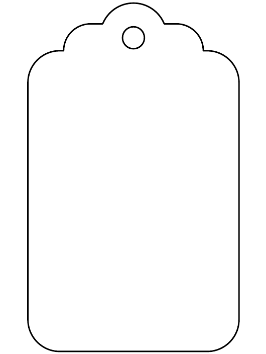 Large Black White Gift Tag Template Download Printable PDF 