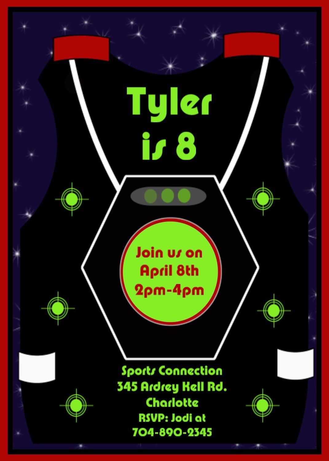 Free Printable Laser Tag Invitations Template Laser Tag Invitations