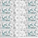 HollysHome Family Life Christmas Let It Snow Printable Napkin Rings