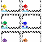 Baby Shark Locker Tags Baby Shark Alphabet Poster Locker Tags