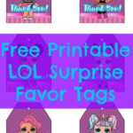 Free Printable LOL Surprise Favor Tags Birthday Surprise Kids 6th