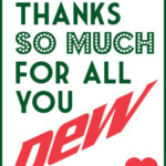 Mountain Dew Printable Gift Tag Half Scratched