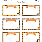 Printable Happy Halloween Name Tags