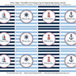 Printable Nautical Favor Tags Thank You Tags Nautical Party