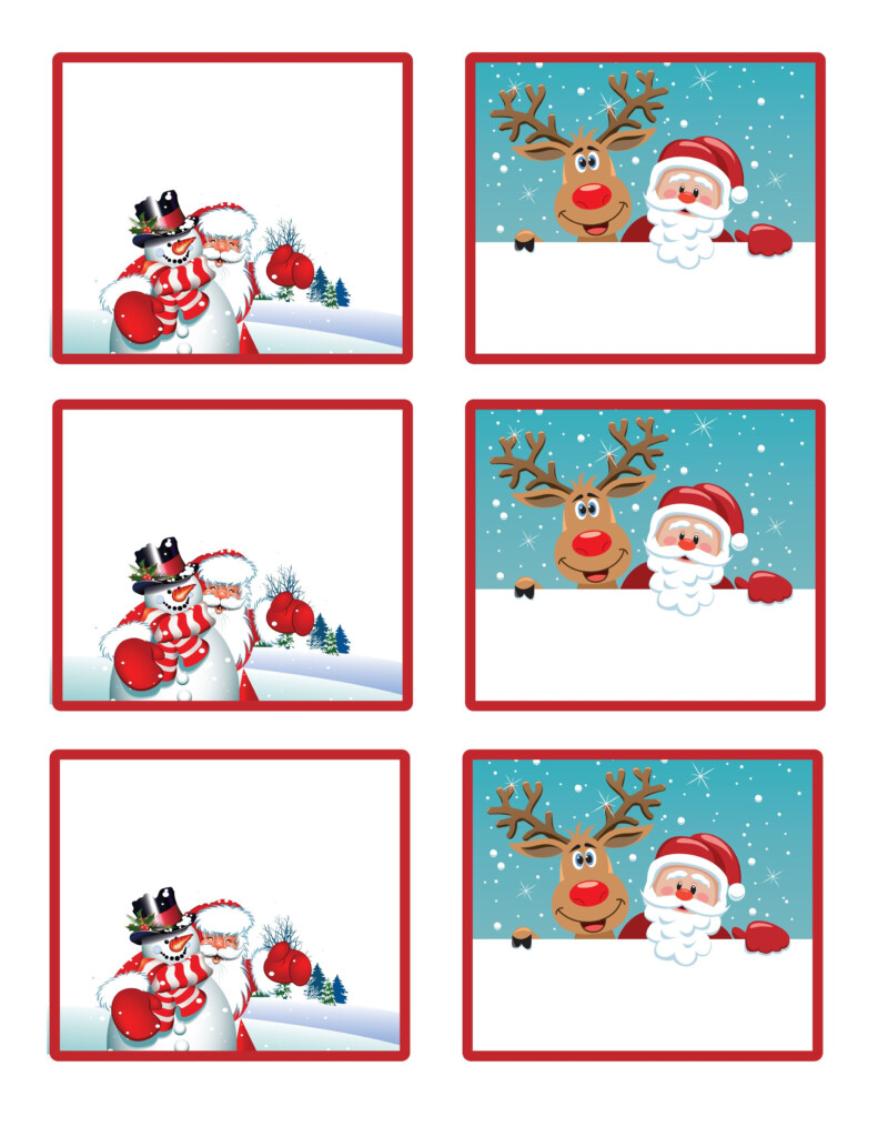 Easy Free Letter From Santa Magical Package Christmas Name Tags 