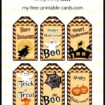 Gift Bag Tag Printable Birthday Tags JimenezPhoto Halloween