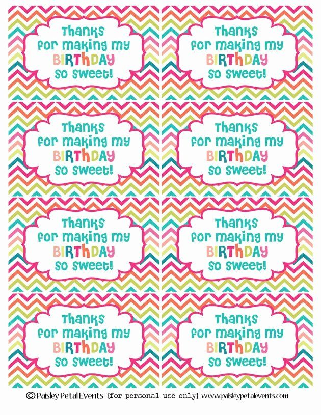 Free Printable Birthday Labels And Tags Elegant Easy Classroom Birthday