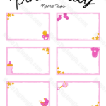 Pink Name Tag Design