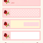 Free Printable Pink Faux Vintage Rose Tags Ausdruckbare