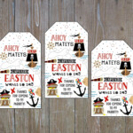 EDITABLE Pirate Thank You Tags Pirate Party Favors Pirate Etsy
