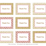 Sparkle Thank You Tags Freebie Free Printable Gift Tags Wedding
