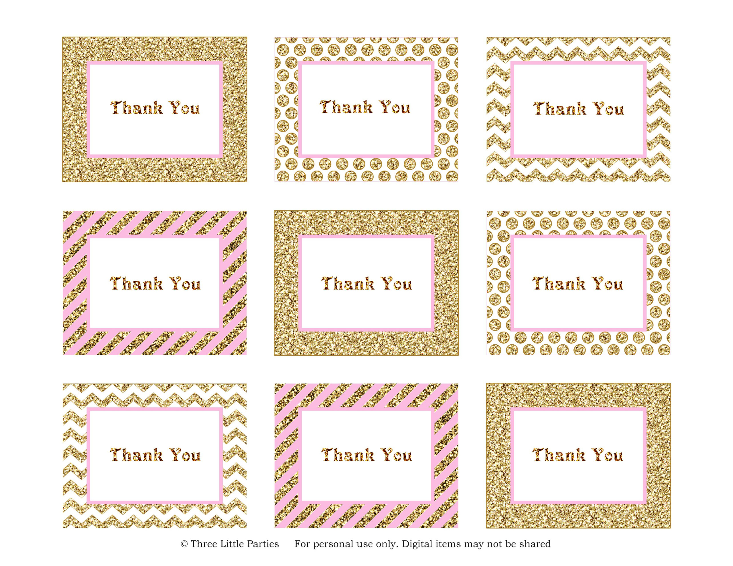 Sparkle Thank You Tags Freebie Free Printable Gift Tags Wedding