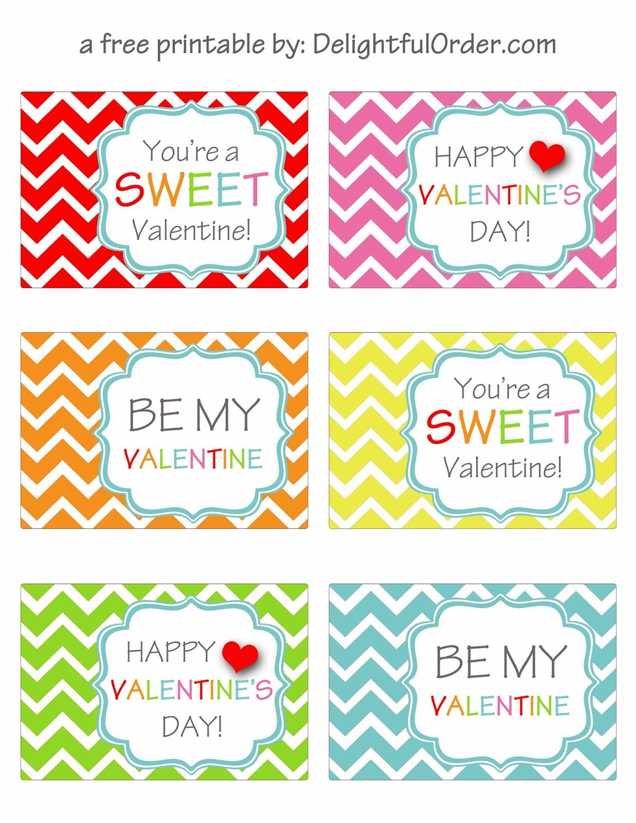 Delightful Order Free Printable Valentine s Day Tags Free Printable