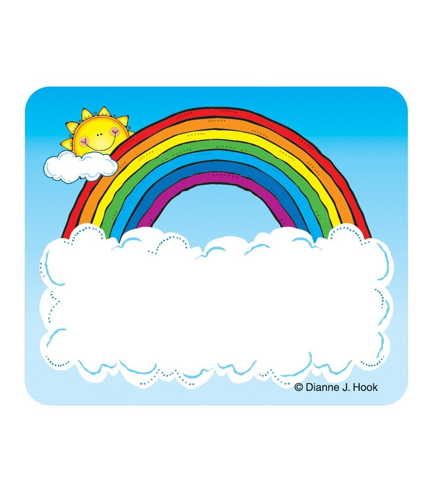 Free Printable Rainbow Name Tags