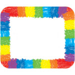 Rainbow Name Tags Grade PK 8 Carson Dellosa Publishing