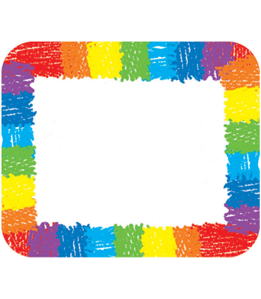 Rainbow Name Tags Grade PK 8 Carson Dellosa Publishing