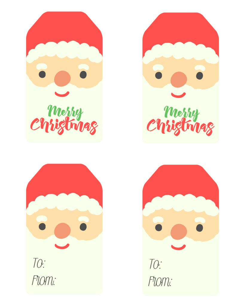 Free Printable Santa Claus Tags The Cottage Market