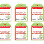 God Bless our Nest Free Printable Love Santa Tags