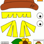 Template Fall Paper Crafts Scarecrow Crafts Fall Arts Crafts