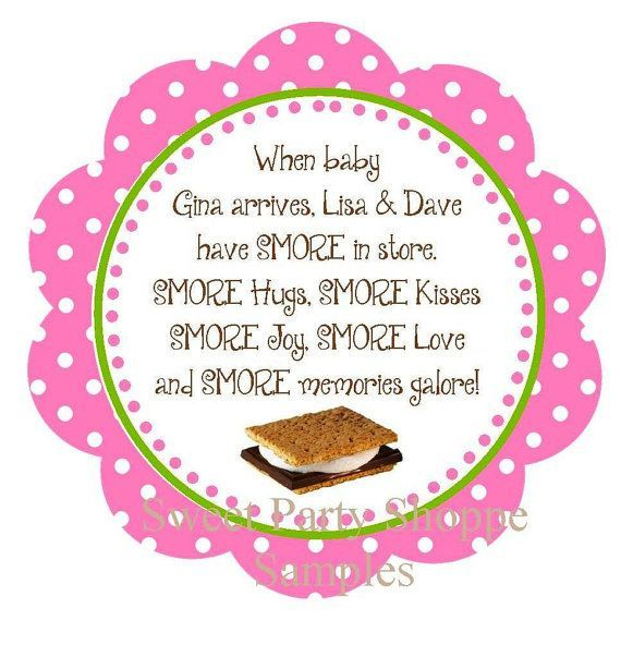 Smores Camping Tags Smore Party Tags Smore By SweetPartyShoppe 7 50 