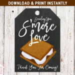 Smore Favor Tags PRINTABLE Smores Favors Tags Sending You Smore Love