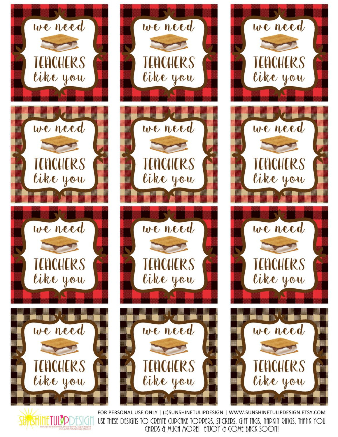 Free Printable Smores Tags FreePrintableTag
