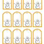 Free Printable Snowman Christmas Gift Tags