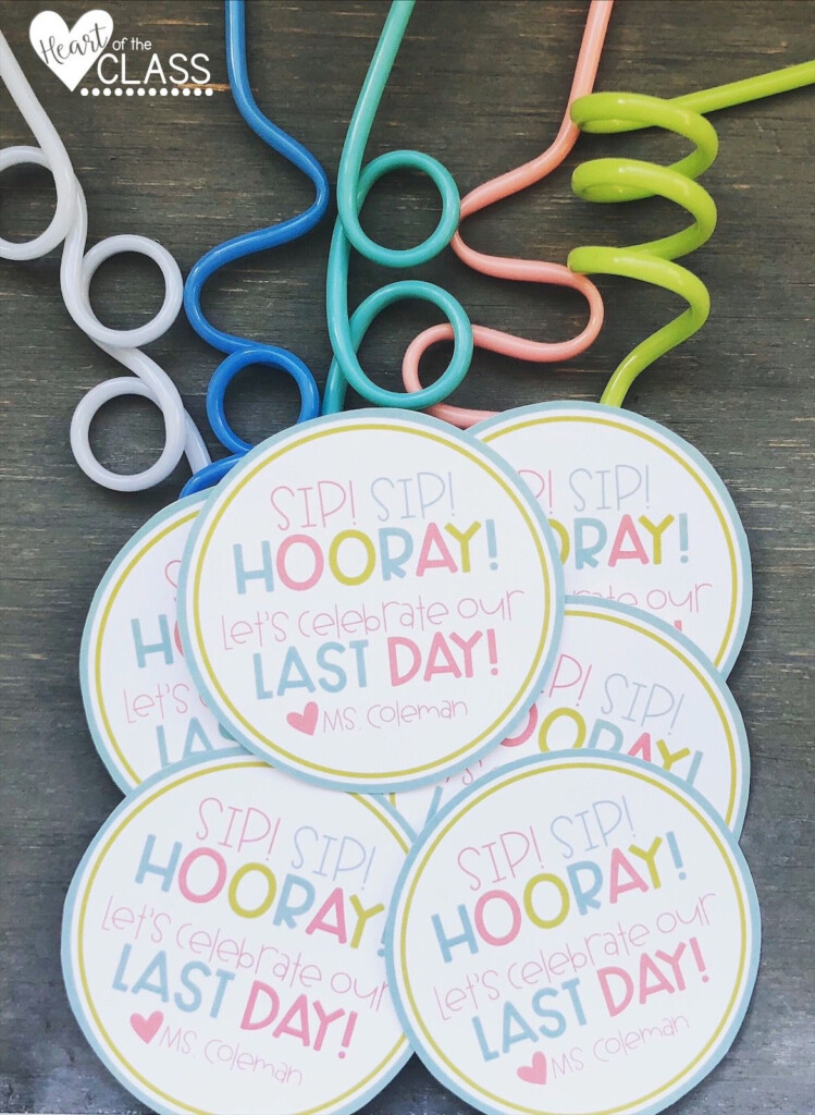 End Of Year Student Gift Student Gifts Crazy Straws Student Gift Tags